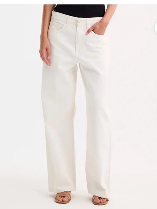 Róhe Pants - Rohe wide leg white denim jeans. Womens  36 fits 26 us
